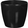 Lamela Vaso rotondo Magnolia 21 x 18,5 cm, nero