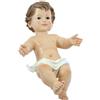 Inmaculada Romero IR Figura Religiosa Gesù Bambino 35 Cm. Foglio Bianco Con Immagine In Resina