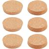 BENECREAT 6 pz Tappi per Bottiglie di Sughero, Conici in Legno Resistenti, Tappi di Sughero per Bottiglie di Vetro di Birra e Vino e Progetti Artigianali Fai-da-Te, 85x78x17mm