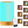 Suevut Diffusore di Oli Essenziali, 150ml, Umidificatore Ultrasuoni con Telecomando/7 LED Colori/Spegnimento Automatico, per Casa, Camera da Letto, Soggiorno, Bagno, Ufficio, Yoga Spa