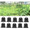 Nikou 10 Pezzi Connettori per Bacchette per Piante, Supporto per Asta per Piante in Plastica, 16mm, Raccordo per Aste di Supporto, Accessori per Orticoltura per Orto Frutta e Fiori