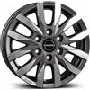 Cerchi in lega Borbet CW6 6.5x16 Mistral Anthracite Glossy Polished