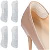 AYPOW 4 Paia Cuscini per Tallone Pad Heel per Tacchi Alti, Cuscinetti per Scarpe in Silicone, Autoadesivi Antiscivolo Protezioni del Tallone Solette per la cura del piede, Previene Attrito e Vescich