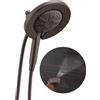 Delta Faucet 7-Setting In2ition 2-in-1 Dual Shower Head with ProClean Spray, Hose, 2.5 GPM