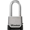 MASTER LOCK Lucchetto ad Alta Sicurezza [Combinazione e Chiave] [Zinco] [Esterno] M176EURDLH - Ideale per Portali, Garage, Lunghezza Arrchetto + Combinazione,Sconto