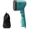 Tefal DT2024 Pure Pop Spazzola a vapore | 1300 W | Serbatoio acqua da 70 ml | Rimuove fino al 99,99% di virus/batteri/germi | Riscaldamento rapido | 20 g/min di vapore continuo | Verde petrolio/Nero