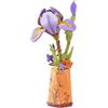 rowood Iris - Set di puzzle 3D con fiori artificiali, per adulti, bambini, in legno, per decorazione domestica, idea regalo creativa, per la festa della mamma, San Valentino