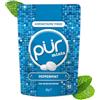 PUR Gum PUR Mints | Caramelos de menta Senza Aspartame | Dolcificate con Xilitolo | Senza Zucchero, Vegane, Senza Glutine | Gusto Naturale Menta| 65 Pezzi in Bustina Richiudibile (1 Confezione)