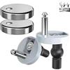LiJuanWang Viti per sedile del water,2 pezzi WC Cerniera Sedile in acciaio inossidabile,cerniera per copriwater,fissaggio coperchio WC,Riparazione Sedile WC Accessori