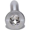 Idt Trade 25 viti a testa svasata con esagono incassato, M4 x 18 TX20 ISO 14581 A2, in acciaio inox
