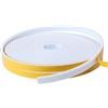 SHOCHX Paraspifferi per finestre, 2 rotoli di nastro in schiuma da 6 mm (larghezza) x 3 mm (spessore), nastro spogliarello per finestre, nastro isolante autoadesivo per porte, lunghezza totale 20 m, bianco
