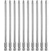 QUARKZMAN 10Pz #2 Punte Cacciavite Phillips PH2 1/4 Gambo Esagonale 6 (150mm) Lungo Acciaio S2 Magnetiche Inserti per Avvitatore per Cacciavite Elettrico Punte Trapano 0.177 (4.5mm) Asta