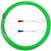 QIMEI-SHOP Sonda Passacavi 10 M Sonda Elettricista Sonda Tiracavi di Poliestere Diametro 4.5mm con Molla di Guida per l'installazione di Cavi Verde