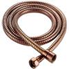 Xcel Home Tubo flessibile per doccetta in acciaio inox color oro rosa, 1,2 m, elegante, resistente, con design flessibile e finitura resistente alla ruggine
