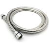 Xcel Home Tubo doccia cromato da 1,2 m, tubo doccia flessibile in acciaio inox a prova di perdite e di attorcigliamento con connettori solidi, tubo doccia portatile con inserto in ottone massiccio