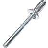 AERZETIX - Set di 100 rivetti ciechi standard Ø6x12mm alluminio/acciaio - DIN 7337 A - rivetto pop a rottura stelo - C48322