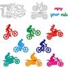 BENECREAT 2 Fustella in Acciaio al Carbonio A Tema Equitazione Stile, Modello di Stencil per Goffratura di Motociclette per Realizzare Scrapbooking di Carta Decorativa, 0.08cm di Spessore