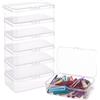 BENECREAT 8 Pack Scatola Portaoggetti Rettangolo in Plastica Trasparente 11.8x7.2x3.5cm, per Spille, Monete, Perline Minuscole, Risultati di Gioielli e Altri Piccoli Oggetti