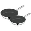 WMF Cromargan Devil Set Padelle, Acciaio Inossidabile, Argento, 48.5 x 30 x 14.5 cm