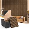 NZQXJXZ 24 Pezzi Pannelli Acustici da Parete in legno impiallacciato, Pannelli Acustici Autoadesivi Insonorizzati per Parete, 40x30x1 cm, Trattamento Acustico per Casa, Ufficio, Sala di Registrazione