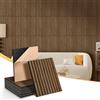 NZQXJXZ 12 Pezzi Pannelli Acustici da Parete in legno impiallacciato, Pannelli Acustici Autoadesivi Insonorizzati per Parete, 40x30x1 cm, Trattamento Acustico per Casa, Ufficio, Sala di Registrazione