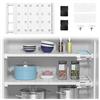 Bcuuozeeing Ripiani regolabili - 24 cm di larghezza, lunghezza regolabile 38 - 60 cm - Ripiani espandibili per armadio, armadio, cucina, bagno