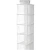 GUTE LINES Organizer Armadio Air, Mensole da armadio, Portatutto con 5 Scomparti, Per Cappello, Calze, Mutande, Asciugamani, H70 x 15 x 30cm (bianco)