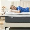 Bednew Materasso Singolo 80x200cm a Fermezza Media, Certificato Öko-Tex Standard 100, Molle Insacchettate 7 Zone e Memory Foam, Spessore 31cm, Ipoallergenico, 101 Notti Prova