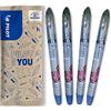 PILOT - Set di 4 Laundry Tech - Marcatore tessile - Inchiostro speciale per tessuti, resistente ai lavaggi - Ideale per scrivere i nomi sulle etichette - Nero - Punta Fine