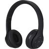NK Cuffie senza fili Bluetooth per archetto, leggere e confortevoli, FM/TF, 4 ore di autonomia, ricarica 2 ore, colore: nero
