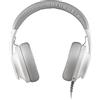NGS VOX 805 - Cuffie stereo con microfono regolabile, adattatore USB-C e USB-A, cancellazione del rumore, controllo del volume, fascia imbottita, cavo da 2 m, plug and play, bianco