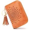 APHISON Porta carte di credito per donne custodia per carte di credito blocco RFID da donna carino cartone animato artistico portamonete piccolo portafoglio per ragazze/bambini 10 slot per carte