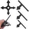 ZBKJYILF Set di 4 chiavi per trapano in metallo, 4 in 1, chiavi per mandrino, a cricchetto regolabile, portatile, universale