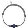 Mabina Gioielli - Bracciale Uomo - Bracciale con cordino grigio e pietra lapis - 533723