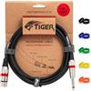 TIGER Mic6-03 - Cavo Con Connettore Femmina Xlr Su Jack In Bronzo, 3 metri