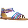 Geox J Karly Girl Sandal, Bluette/DK Purple, 40 EU