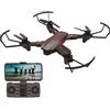 Silverlit FLYBOTIC - Drone pieghevole WIFI con telecamera HD 1280×720 pixel + Custodia inclusa - 4 canali di controllo - Batteria inclusa - Drone per bambini e adulti - Interno/esterno - A partire da 14 anni
