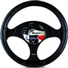 Bottari Italy Bottari Coprivolante Stylish per Auto, Nero, Diametro 35-37 cm