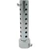 Riloer Silenziatore di scarico universale moto LanCo 1X Baffle DB Silenziatore di scarico Killer 35mm argento