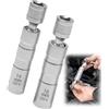 Tkxjry 2 Pezzi Strumenti per la Rimozione della Candela, 14mm&16mm Chiave per Candela Magnetica, Chiave Candela Universale, Chiave per Candele, Parete Sottile Magnetica Chiave, Presa per Candela Auto