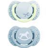 Difrax Lovi - Ciuccio dinamico - Neonato - Blu