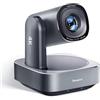 Tenveo Telecamera PTZ 4K con Tracciamento Automatico AI, Zoom Ottico 20X + Digitale 8X, USB 3.0/HDMI/LAN (PoE), IP Live Streaming Camera per Chiesa Trasmissioni Eventi Videoconferenze YouTube OBS