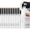 Doukesh Professional White Eyeliner Highlighter Pencil, Waterproof Eye Makeup Stick - 12PC Matita Illuminante