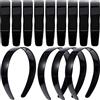 xutong 20 Pezzi 1 Pollice Nero Pianura Craft Fasce di Plastica con Denti Accessori per Capelli Fai Da Te in Plastica Fasce Copricapo