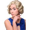 WIG ME UP - Parrucca Donna Anni 20 Swing Caschetto Ondulati Biondo Biondo cenere chiaro circa 25 cm A4002-22