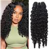 Yavida Burmese Curly Bundles Human Hair 22 Pollice 100% Unprocessed Quick Weave with Spiral Curly End Real Human Hair Extensions