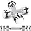 FEECCO FITNESS Feecco - Manubri regolabili da 5 kg x 2 in set da 2 per palestra domestica