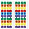Fukaisu 20pz Adesivi di Taratura per Cannocchiale, Impermeabili Torrette Precisione Accessori Accuratezza a Lungo Raggio per Esterno Adatti alla Maggior Parte dei Copriobiettivo (A Codice Colore)