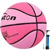Senston Pallone da Basket di Gomma Unisex Palla da Basket con Pompa - Taglia 7