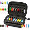 PUWOWYE Esche Artificiali Spinning 16 Pezzi Trota Multicolore Cucchiaini Pesca Spoon Trout Area 2.5/3.5/5g con Borsa Portatile per Pesca alla Trota in Acqua Dolce e Salata Salmerini e Persici